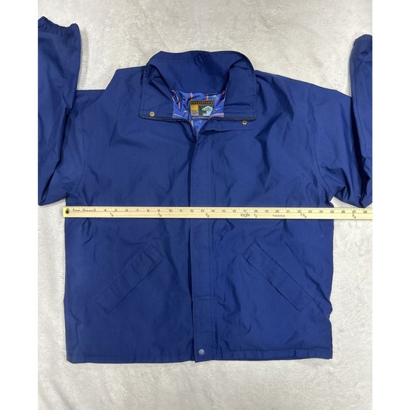 Vintage Forresters Navy Blue Full Zip Gore-Tex All Weather Golf Jacket Size XL - Picture 6 of 9